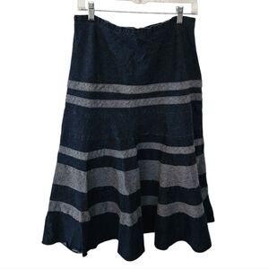 Debbie Shuchat Tiered Denim Skirt Made In Canada SZE 12​​